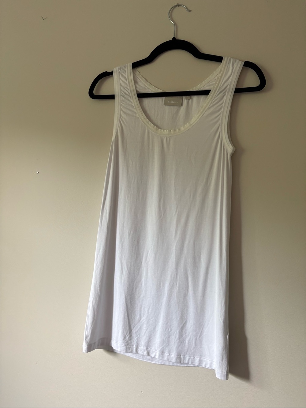 In Wear White Scoop Tank XL